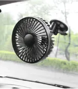 車用/家用 USB單頭3段風速 吸盤式 電風扇 12V/24V車用電風扇 大貨車風扇 行動電源風扇 手推車風扇 支架王