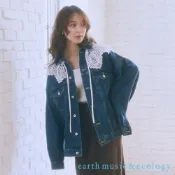earth music&ecology 定番寬版落肩剪裁牛仔夾克/外套(01000608800)