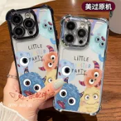 卡通怪獸冰晶四角防摔殼 適用OPPO A6X A6S A5pro A3pro A5 A3X A38 A72 AX7 A9