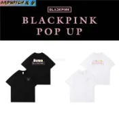 blackpink 粉墨台北演唱會快閃周邊 官娃同款印花T恤 男女外穿純棉短袖t恤 樸彩英 金智秀 金珍妮 Lisa