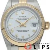 【DOKODEMO】勞力士 Datejust 女士腕錶 69173(X) K18YG/SS 白色拋光 1991 年 極佳狀態 [二手]