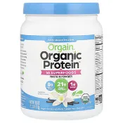 【iHerb】Orgain, 有機蛋白質™ 粉 + 50 Superfood，植物基，香草豆味，1.12 磅（510 克）