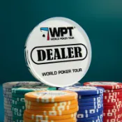 【楠梓現貨】國際專業賽事德州撲克莊碼DEALER ALL IN（WPT） pokerclub 莊碼