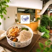 少點鹽健康餐盒專賣｜美味雙重享受★大滿足雙拼健康餐盒(台式蒜香嫩雞胸+韓式泡菜梅花豬)