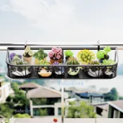 🎀台灣好物🎀2026新款花草花架置物架阳台专用悬挂栏杆窗台多肉花盆铁艺花架子🎀超級推薦🎀