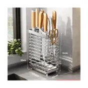(店+)304不鏽鋼刀具架 刀架 刀具瀝水架 菜刀收納架 剪刀收納 刀具收納架 菜刀架 附瀝水盤