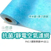 您淨 抗菌 靜電空氣濾網 原子銀銅 奈米銀 抗敏 防霉 集塵 捲筒 適用 冷氣機 除濕機 空氣清淨機 空調過濾 靜電濾網