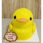 寇比 雙層蛋糕 黃色小鴨 造型蛋糕 生日蛋糕 蛋糕 雙層蛋糕