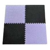 【MOMOTARO 桃太郎地墊】微NG福利品台灣製極厚2.5CM拼接超Q樹葉紋32x32無毒防滑巧拼地墊(64片裝-約1.8坪)