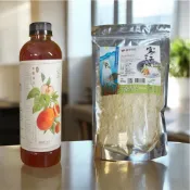 卉美芳臻石蓮花加素手浣花寒天藻絲雙料組合全素都可以吃的