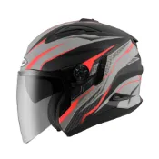 ZEUS安全帽 ZS-613B AJ33 消光黑紅 內置墨鏡 可加下巴 3/4罩 613B 耀瑪騎士機車
