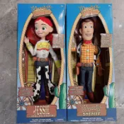 40cm 電影 Toy Story 玩具總動員4 會說話的警長胡迪翠絲可動公仔人偶動漫牛仔收藏公仔玩具模型兒童禮物