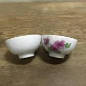 WH13213【四十八號老倉庫】全新 早期 台灣 杜鵑花 酒杯 茶杯 敬神杯 30cc 原瑕 3杯價【懷舊收藏拍片道具】