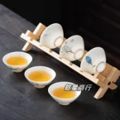 【可開發票】 優選款高檔德化白瓷斗笠功夫茶杯陶瓷茶具品茗杯套裝6只羊脂玉瓷 銘星商行