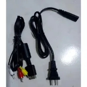 PS1 PS2 PS3 全新AV線 視訊線+主機專用圓８型電源線新品
