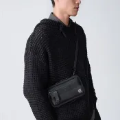 【PORTER INTERNATIONAL】自信經典NEW HEAT斜背包(黑)