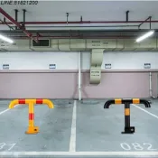 不二選 擋車立柱 減速帶 阻車器 車位鎖 免運 開立發票 停車位鎖八角鎖車庫前禁止停車地鎖防撬免打孔地庫車位鎖活動立柱 量大批發聯繫 支持訂製