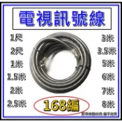 [買酷小鋪] 電視線 5C2V 第四台訊號線 RG6U 同軸電纜 5CFB 168編 加強隔離抗干擾 抗氧化 數位電視線