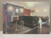 【 明信片】早期慈湖謁陵紀念明信片 正廳全景 先總統蔣公 蔣中正 蔣介石 民國64年 (P706) 