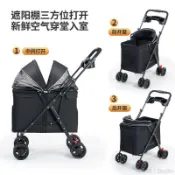 台出貨🐱 寵物推車狗貓咪輕便可摺疊外出寵物遛狗大型犬狗狗推車外出手推車 寵物推車 寵物出行拉車 寵物外出 小寵物拉車