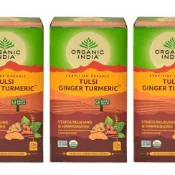 🍀聖羅勒茶薑黃薑茶🍂Organic India Tumreric Ginger Tulsi Tea 印度圖爾西茶 薑黃茶