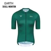 MONTON 24.EARTH綠色女款短車衣 防紫外線 UPF 15