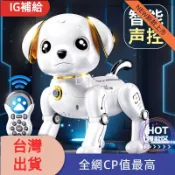 【智能熱賣】4DRC新款智能聲控機器狗兒童玩具男孩電動遙控小狗狗電子寶寶寵物