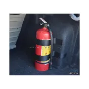 (店+)逸品汽車百貨 車用滅火器固定帶 滅火器固定器 車用行李箱 魔鬼氈設計 魔術貼 後車箱收納 後備箱 黏貼式
