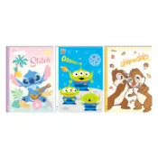 【墊腳石】迪士尼Disney 空白定頁筆記本 25K-史迪奇/三眼怪/奇奇蒂蒂