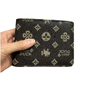 ~雪黛屋~DUCK 短夾進口防水防刮皮革加長尺寸固定證夾BCD0017A0136