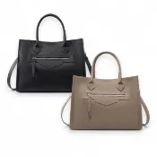 【Urban & Chic】質感真皮大容量托特包 通勤包 肩背包 斜背包 手提包 真皮包包(多色任選)