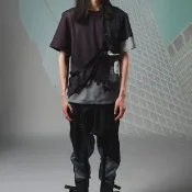 21SS INF 前胸包解構短袖上衣