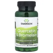 【iHerb】Swanson Vitamins, 槲皮素和菠蘿蛋白酶全素膠囊，100 粒
