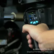 漣漪生活 【高精度測溫】紅外線測溫槍 工業測溫儀 手持式溫度計 油溫測溫器 冷氣出風口測溫 雷射測距 快速反應 非接觸式 攝氏華氏切換 廚房烘焙 汽修檢測