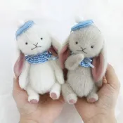 (材料包附教學) 手工五關節泰迪熊小兔子 DIY 材料包 圖紙