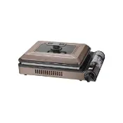 【Iwatani 岩谷】燒烤大將_日本多功能磁式瓦斯爐-2.1kW-咖啡色-日本製(CB-GHP-B)