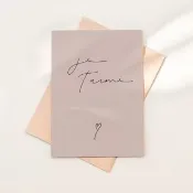 母親節手寫字卡片Je t' aime