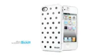 【默肯國際】☆慶好禮雙重送☆ SGP Linear EX Biskitt iPhone 4 4S Bumper 彩殼(可愛圓點藍)