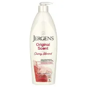 【iHerb】Jergens, 香型保濕乳，適用於乾皮膚，櫻桃杏仁質香味，21 液量盎司（621 毫升）