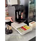 膠囊咖啡收納架 咖啡機底座 吧檯 茶包收納 置物架 廚房收納 抽屜式收納