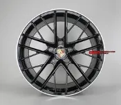【台灣輪胎王】PORSCHE保時捷專用 21吋 CAYENNE/MACAN/PANAMERA 鑄造/旋壓/鍛造 亮黑車邊
