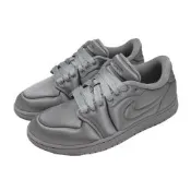 Nike 休閒鞋 W Air Jordan 1 MM Low 女鞋 男鞋 灰 緞面 HF3969-002