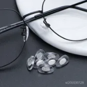【臺灣出貨】TITAN鋁芯眼鏡鼻託防滑鼻墊壓痕硅膠眼鏡配件金屬芯鎖式PVC託葉墊 QPN9