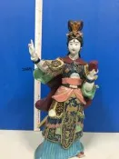 石灣陶花木蘭美女擺飾