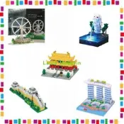 【型模客】日本nanoblock拼裝積木 金沙酒店/紫禁城/長城/魚尾獅