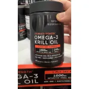 🇺🇸Costco Sports Research 南極磷蝦油 1000mg 90顆軟膠囊