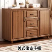 [可開發票/統編]美式復古鬥櫃 碗盤櫥櫃抽屜櫃 餐邊櫃置物櫃收納櫃 做舊質感大容量 客廳餐廳皆可擺 收納展示一次搞定