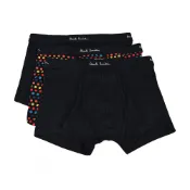 PAUL SMITH 字母LOGO點點設計棉質混紡低腰平角內褲三件裝(男款/黑x/彩色點點)