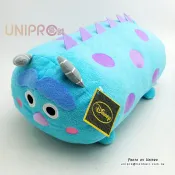 UNIPRO優鋪 【UNIPRO】迪士尼 TSUM TSUM 疊疊樂 怪獸大學 毛怪 Sulley 圓柱 抱枕 靠枕 絨毛玩偶 禮物 正版