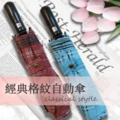 【久大傘業】27吋超大傘面網格紋自動開收折傘晴雨雙用抗UV防風一傘多人共遮